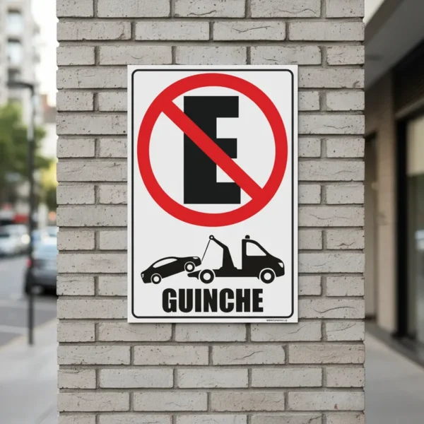 900-2 Cartel No estacionar Guinche