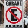 Cartel Garage No estacionar