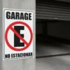 Cartel Garage No estacionar