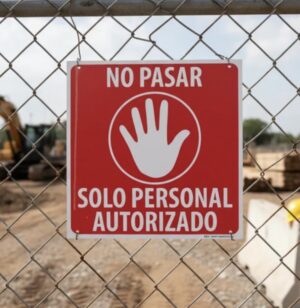 No pasar personal autorizado